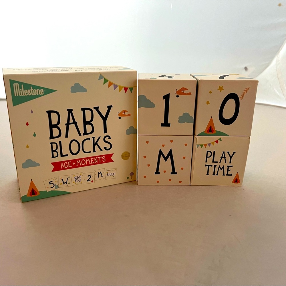 Milestone Baby Blocks